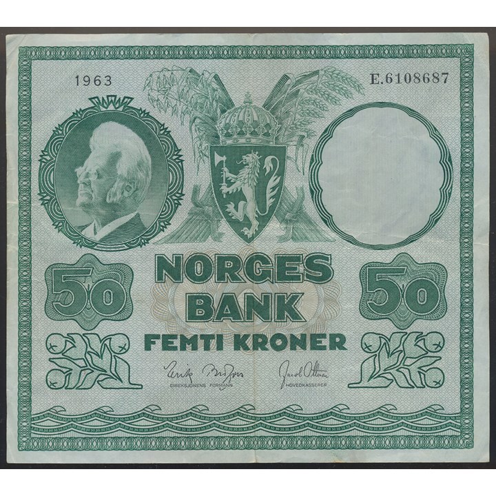 50 Kroner 1963 E Kv 1/1-