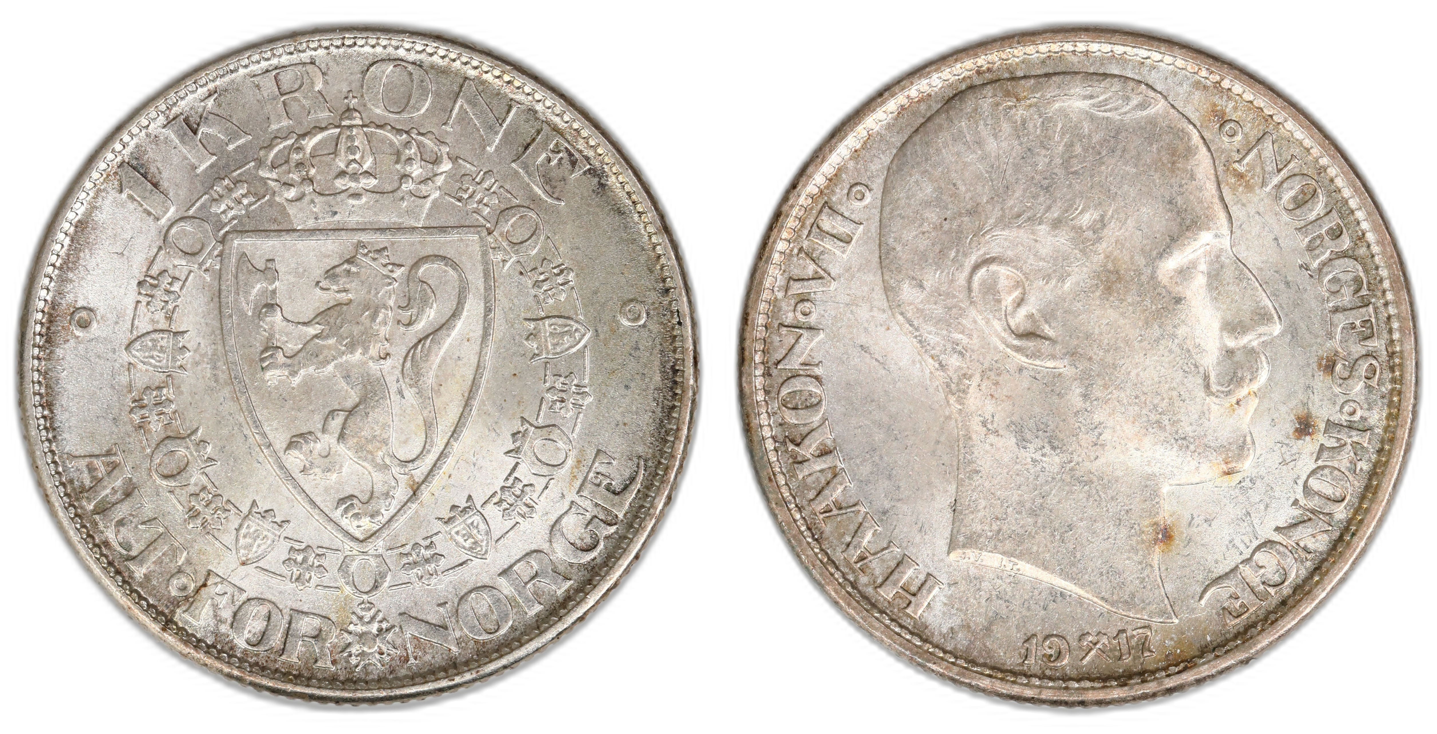 Norge 1 Krone 1917  Kv: 0