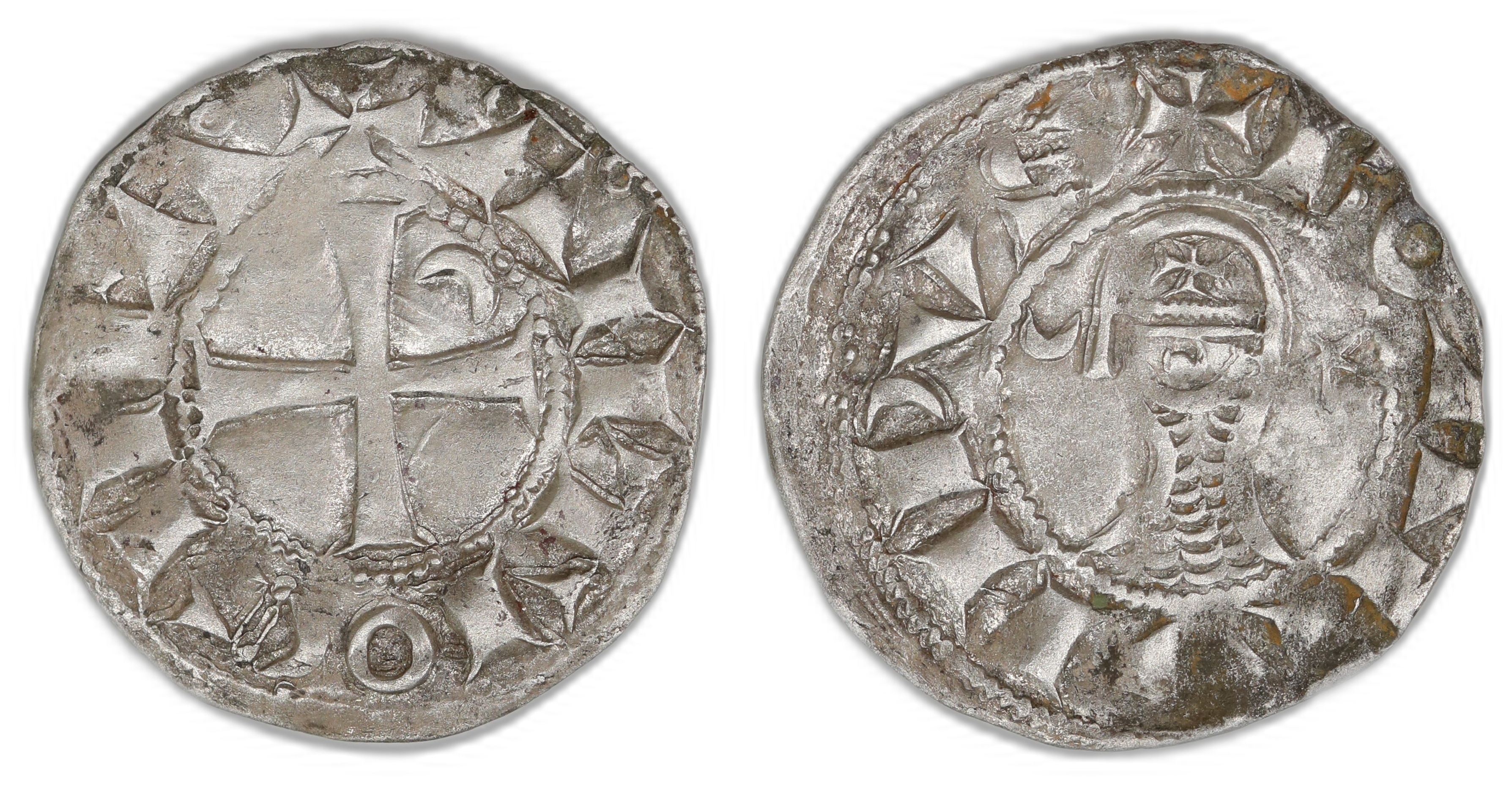 Crusader States Denier Bohemund II Ca 1200 Kv: VF