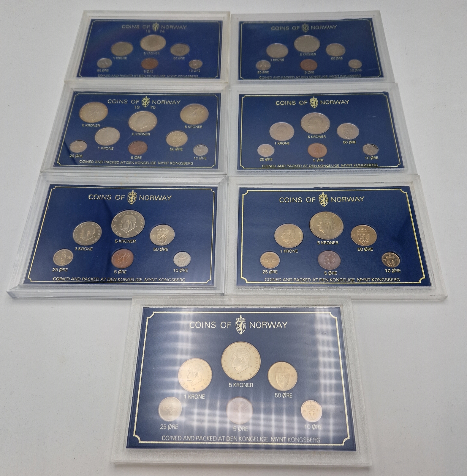 Myntsett 1974-80 TILBUD! 