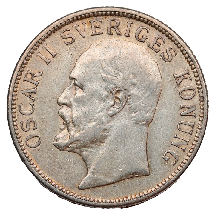 2 Kronor 1907 Kv 1+