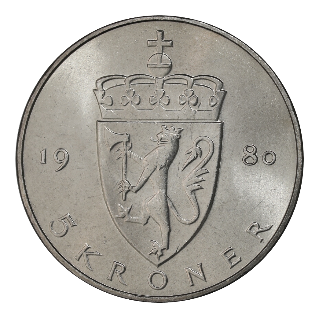 5 Kroner 1980 Kv 0