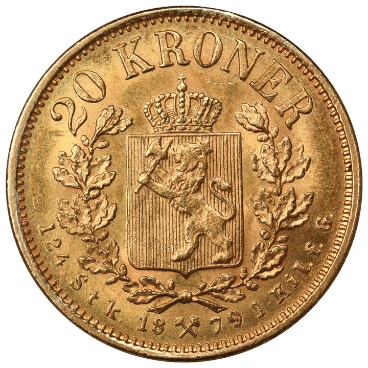 20 Kroner 1879 Kv 01