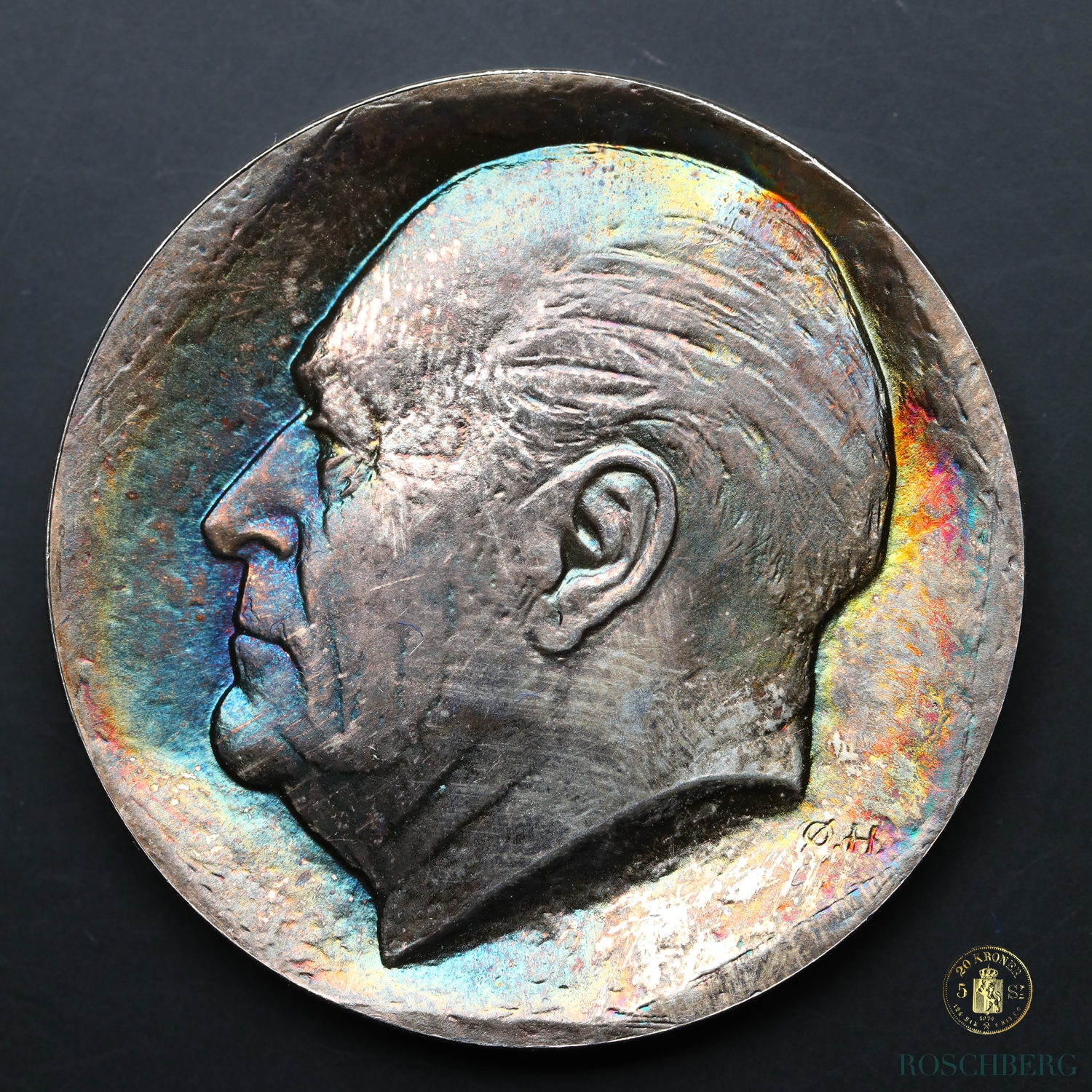 Norge 50 Kroner 1978 Kv 0, Fantastisk Patina