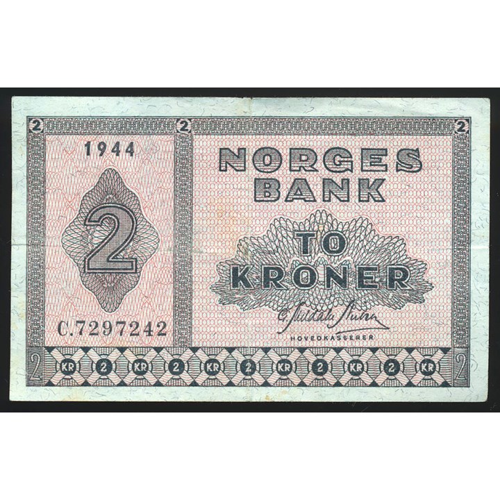 2 Kroner 1944 C Kv 1+