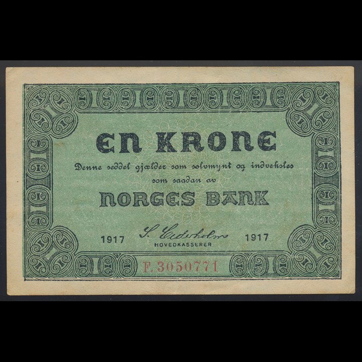 1 Krone 1917 F Kv 1/1+