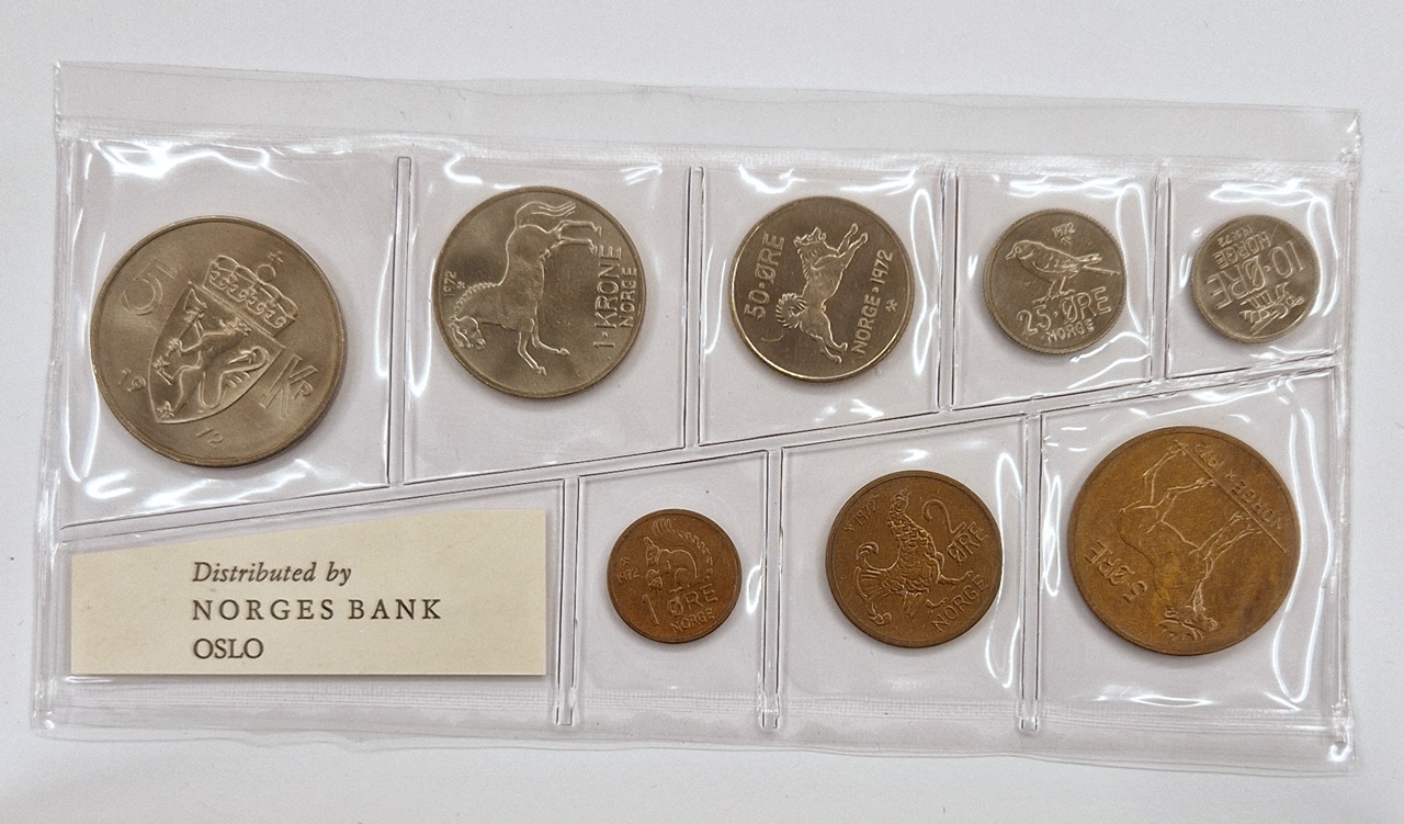 Myntsett 1972 Mykplast