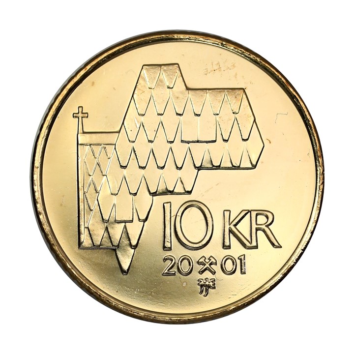 10 Kroner 2001 Kv 0