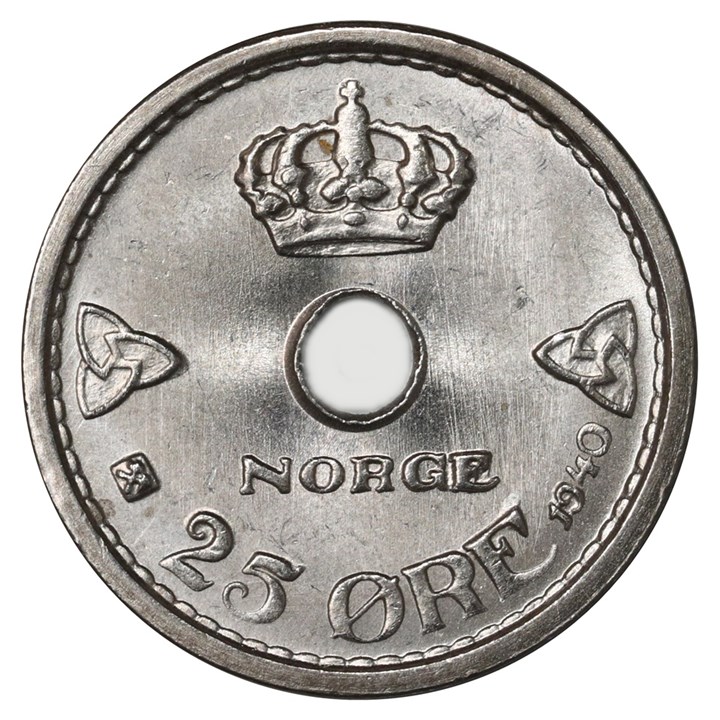 25 Øre 1940 Kv 0/01