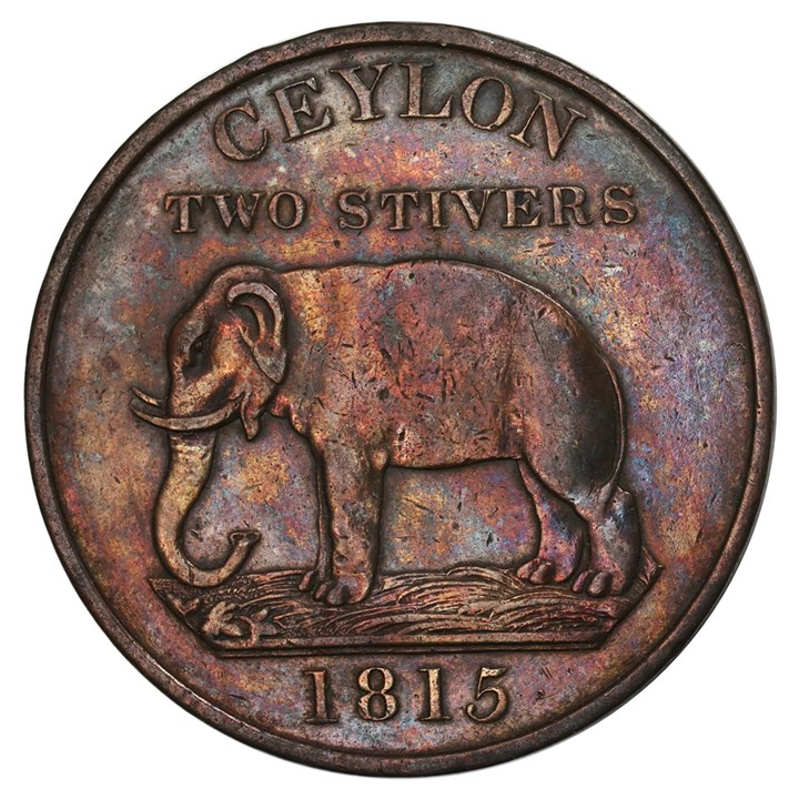 Ceylon 2 Stivers 1816 Kv 1+