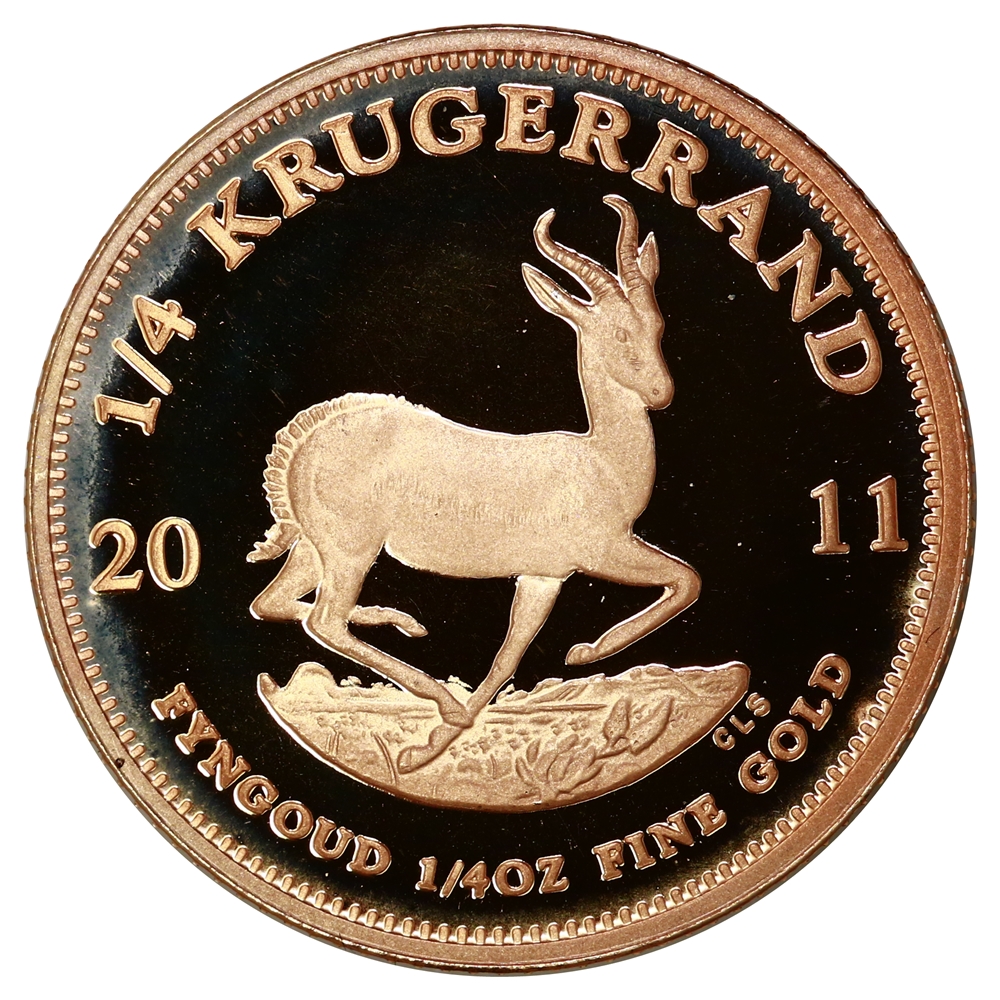 Sør-Afrika 1/4 Oz Krugerrand Gull Proof