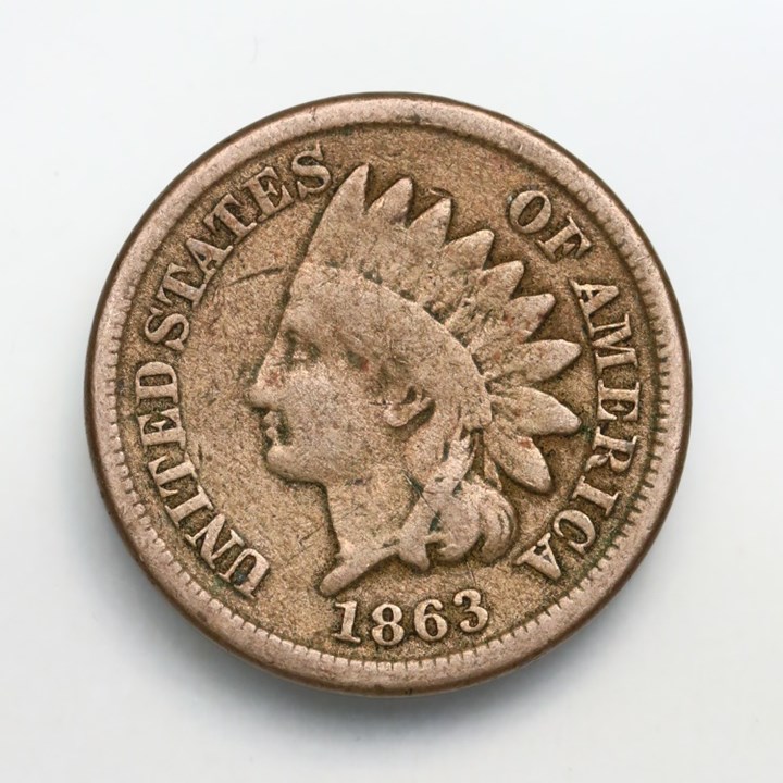 USA 1 Cent 1863 Kv 1