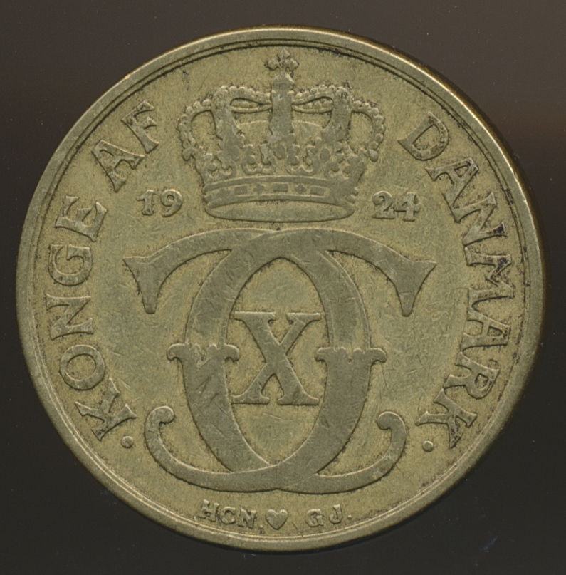 Danmark 2 Kroner 1924 Kv 1