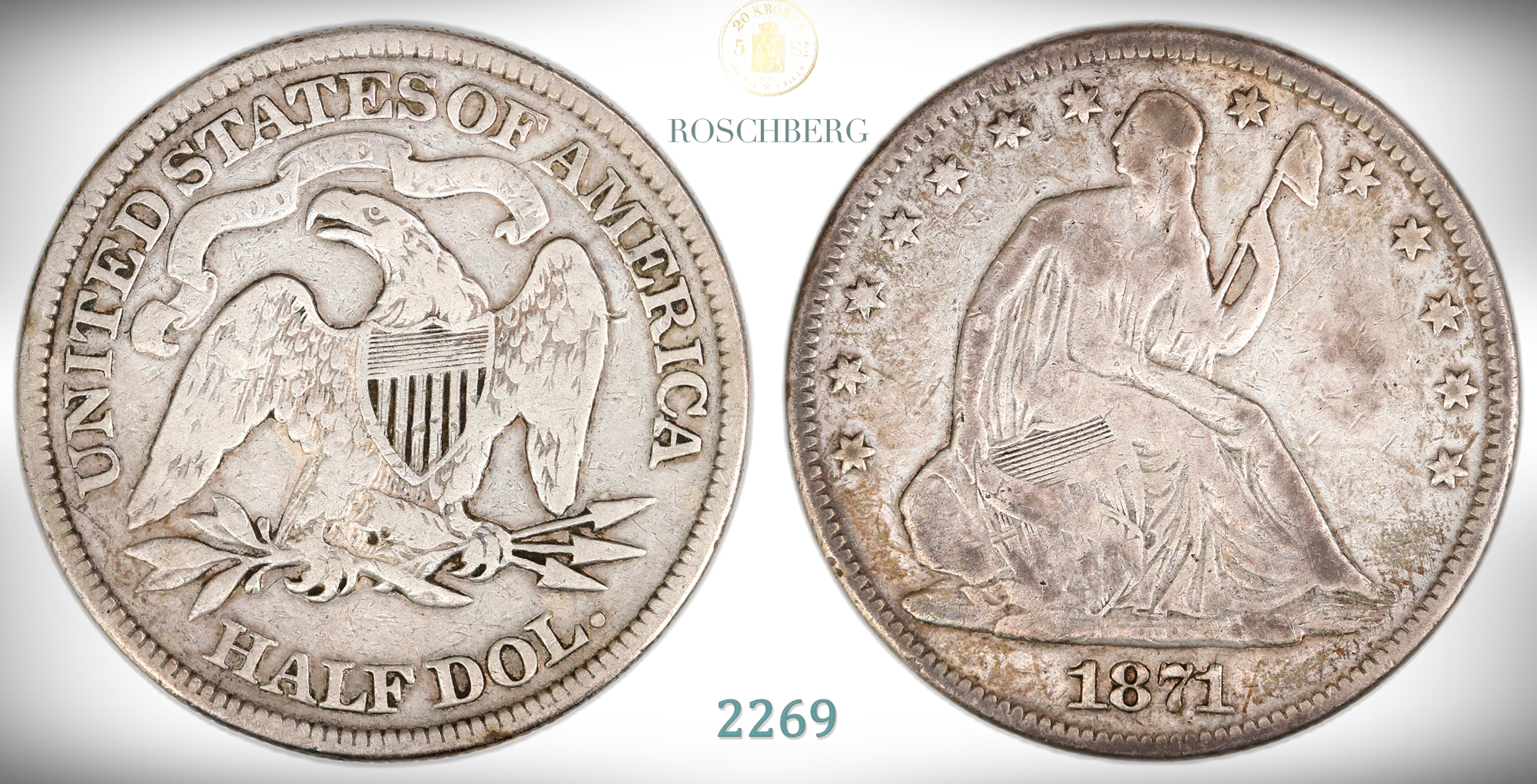 USA 50 Cents 1871  Kv: VF