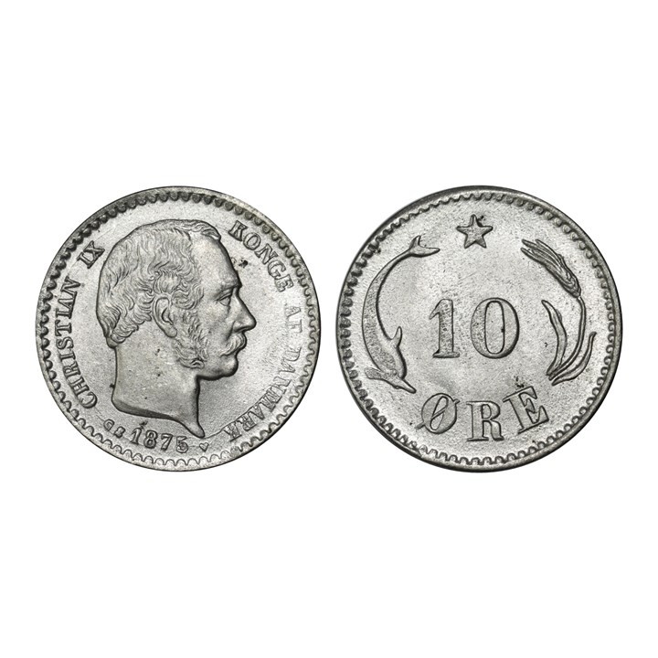 Danmark 10 Øre 1875 Kv 0
