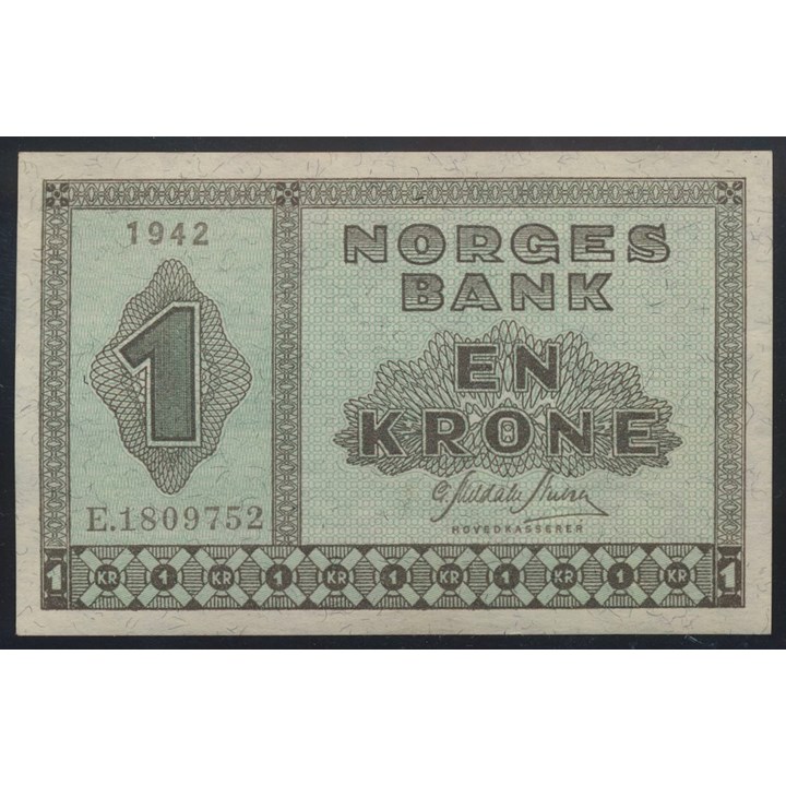 1 Krone 1942 E Kv 0/01
