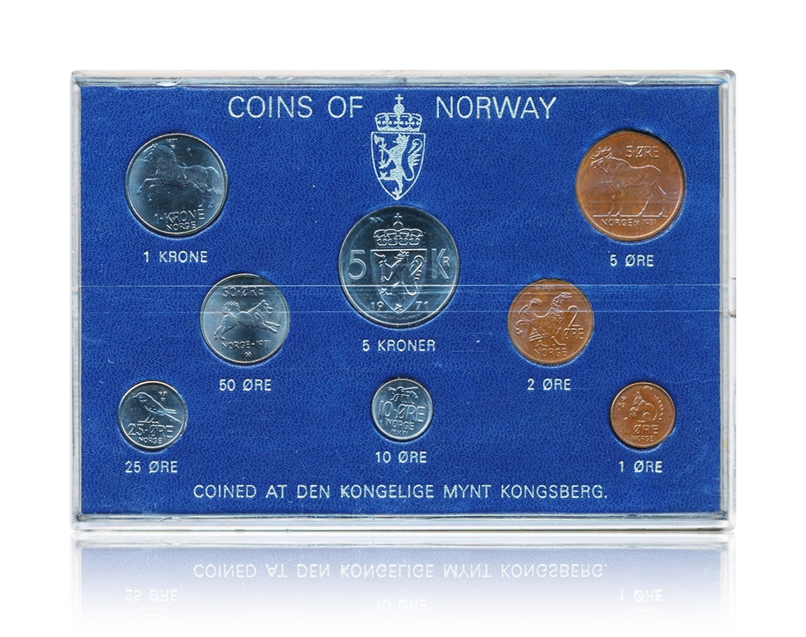 Myntsett 1971 Hardplast