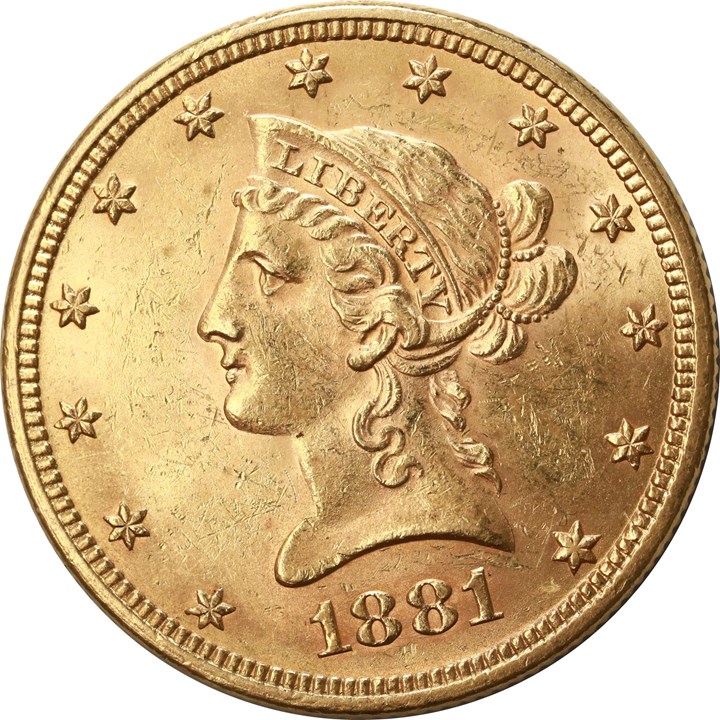 USA 10 Dollar 1881 Kv 01