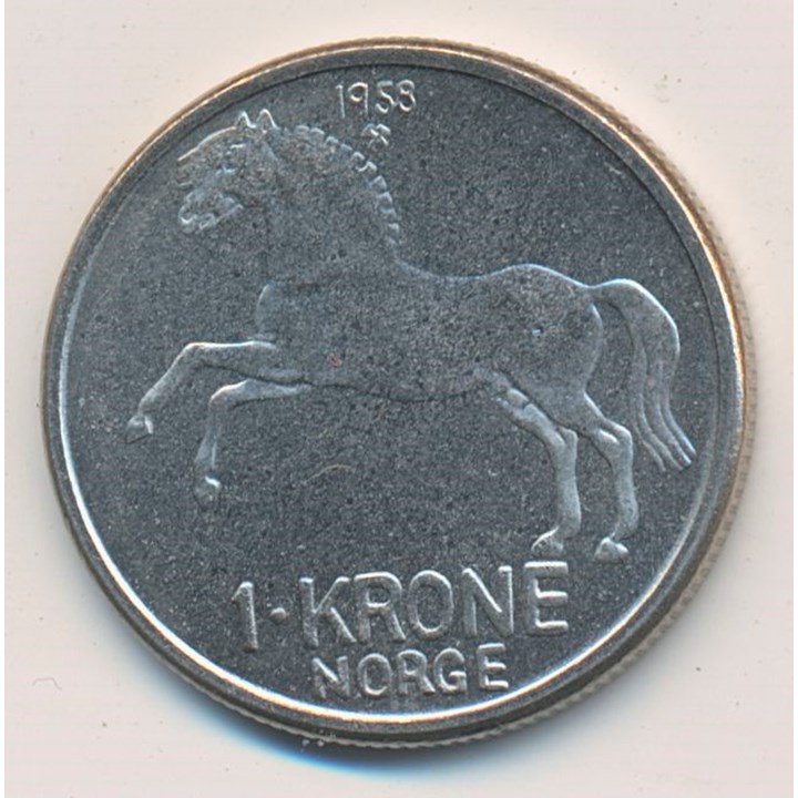 1 Krone 1958 Kv 0/01