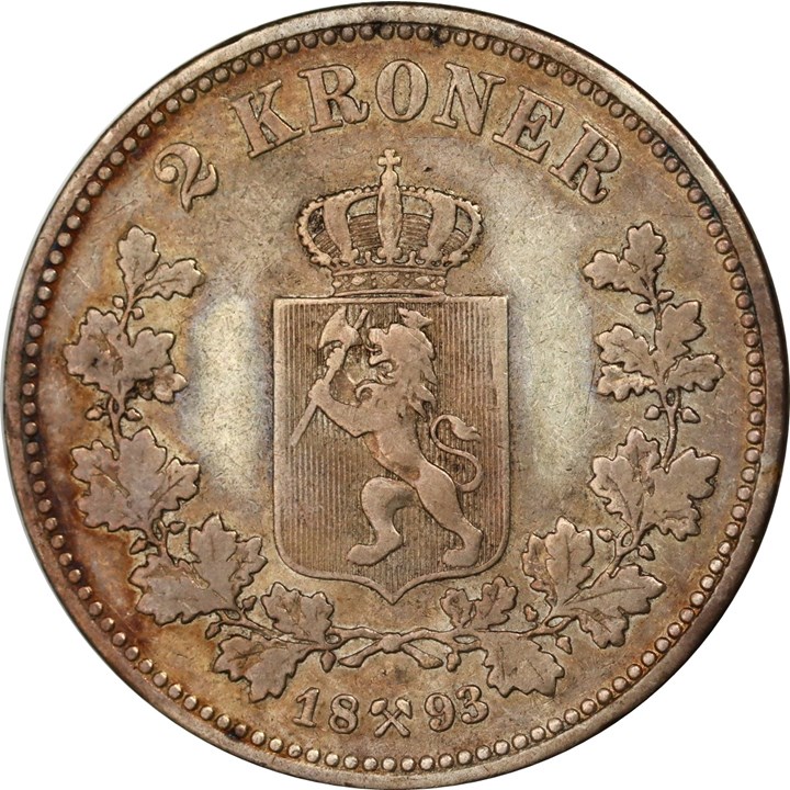 2 Kroner 1893 Kv 1