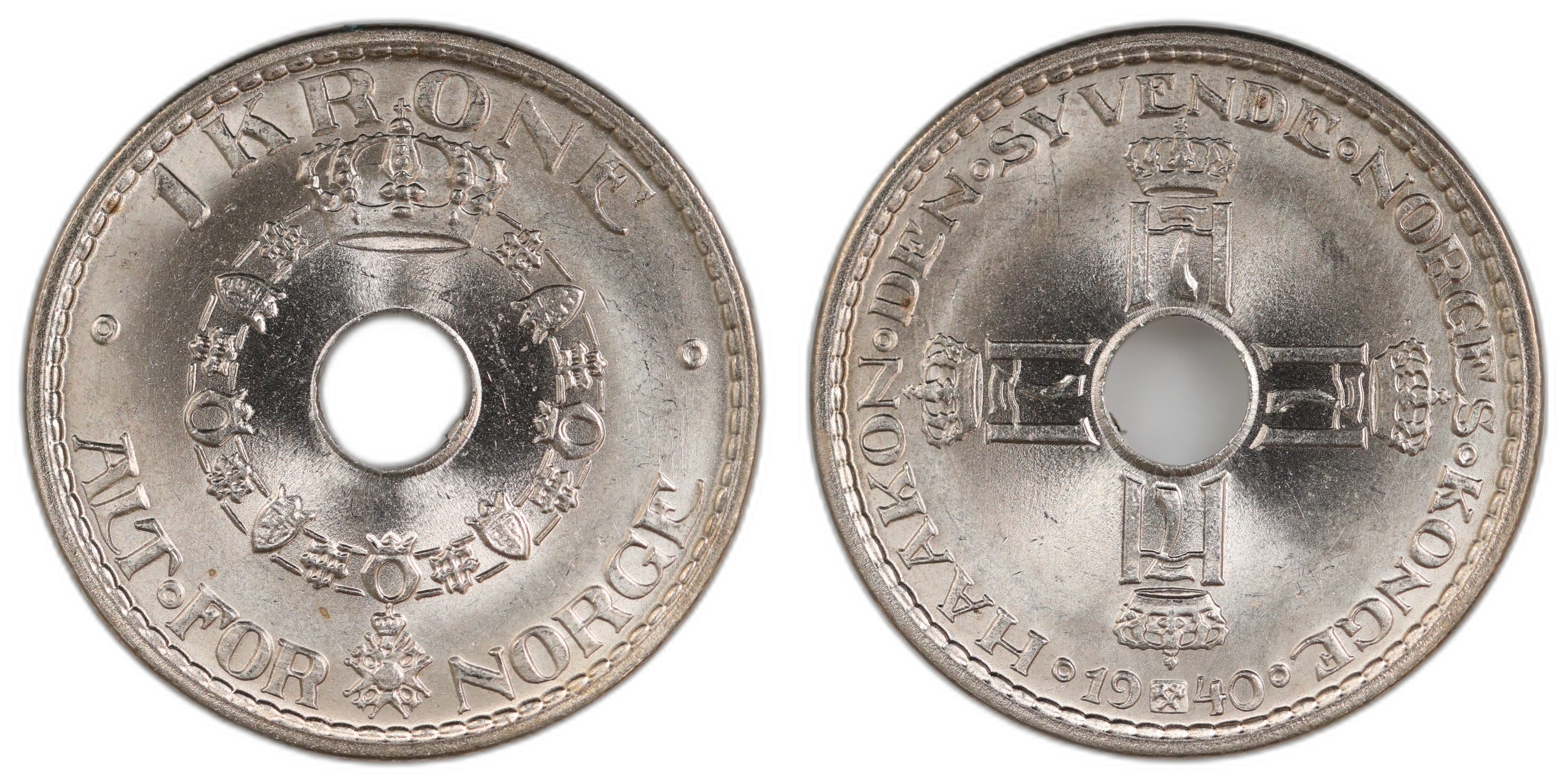 Norge 1 Krone 1940 Kv 0