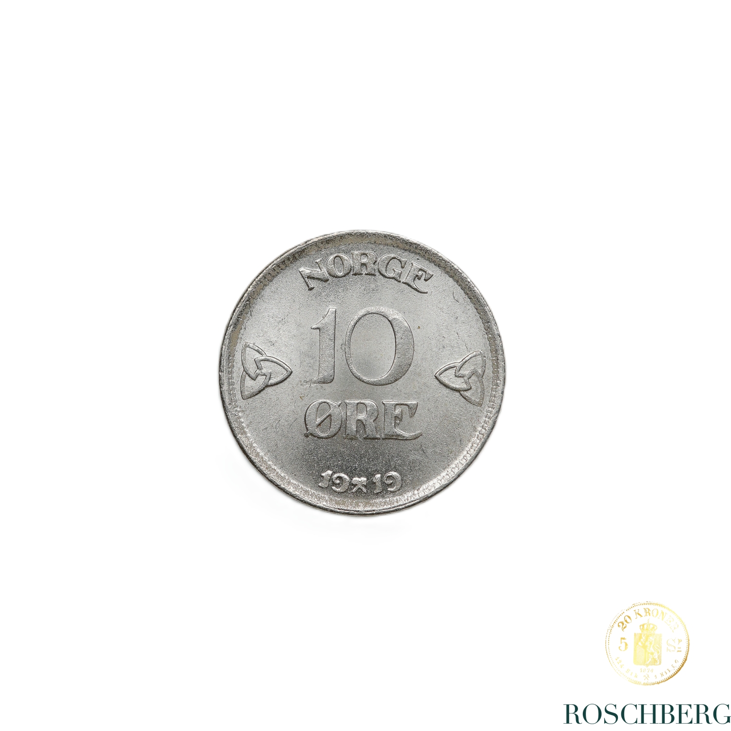 Norge 10 Øre 1919 Kv 0