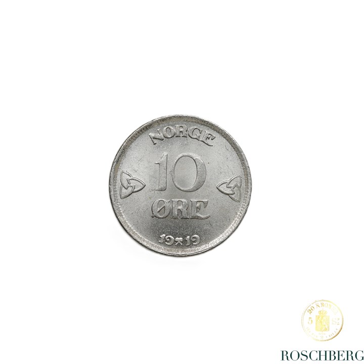 Norge 10 Øre 1919 Kv 0