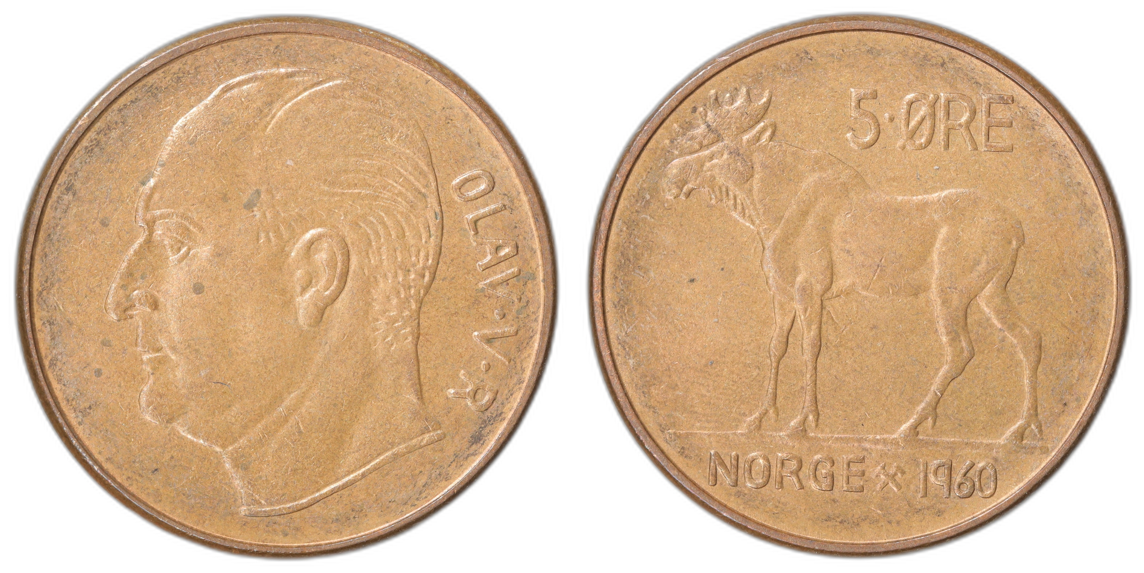 Norge 5 Øre 1960 Kv: 0