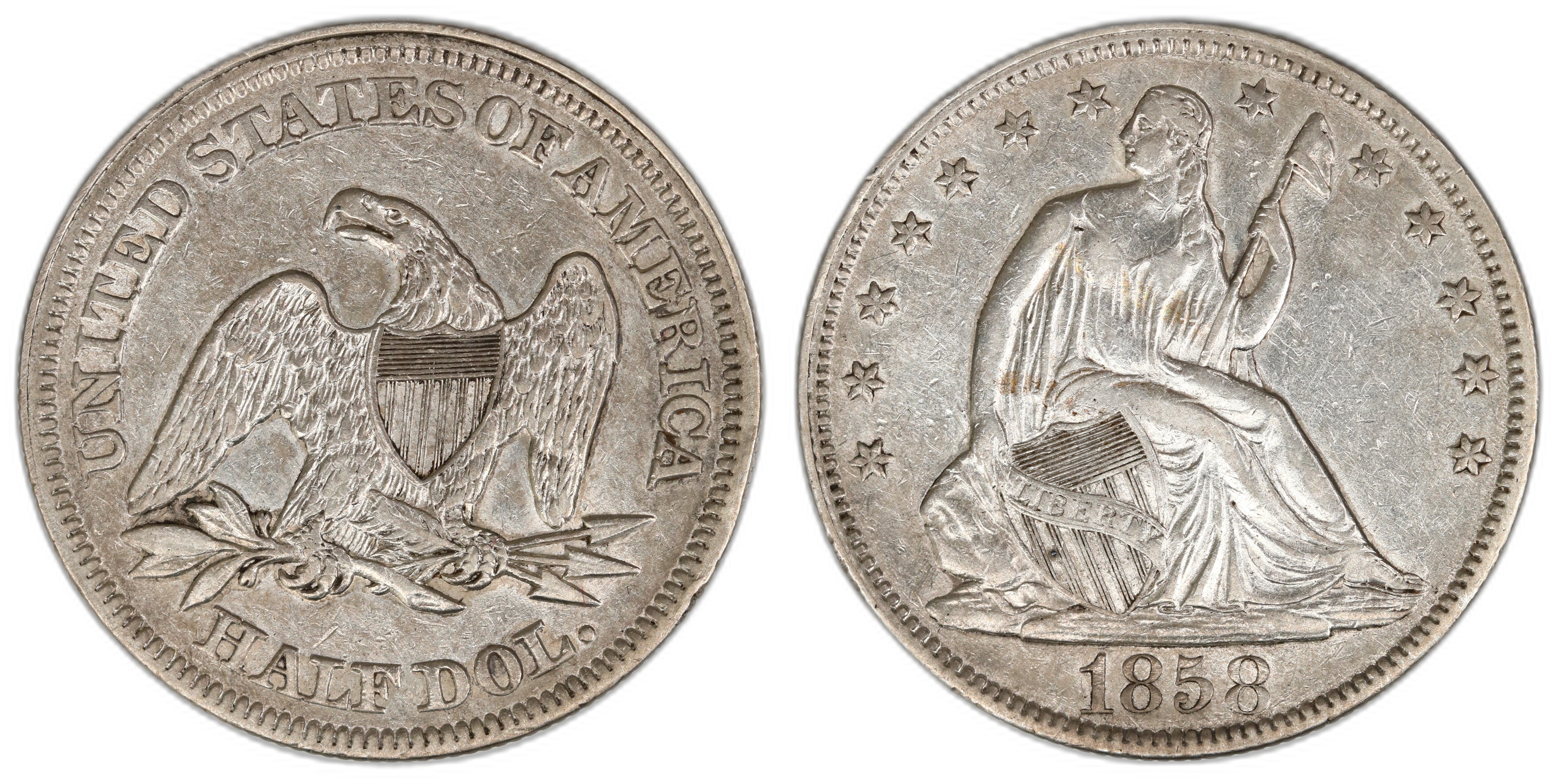 USA Half Dollar 1858  Kv: AU