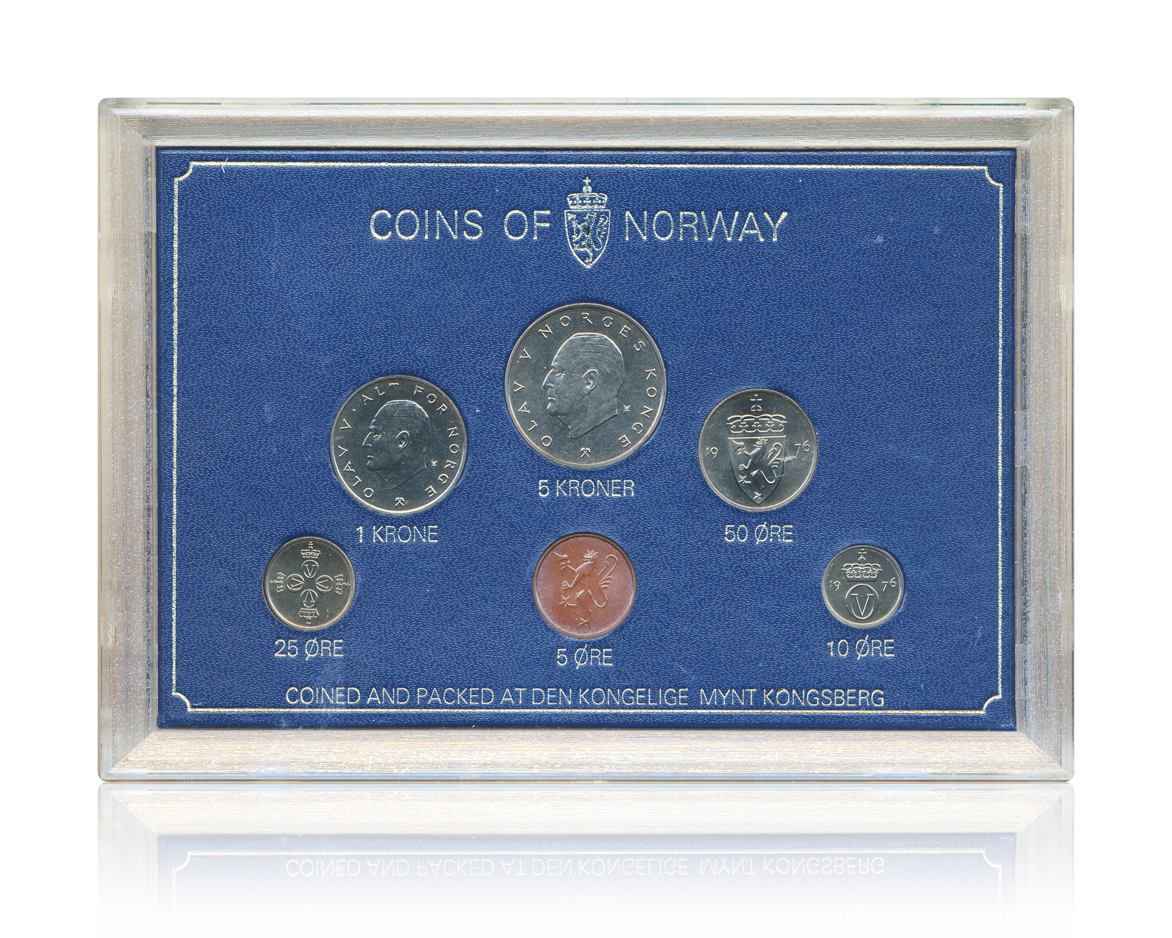 Myntsett 1976 Hardplast