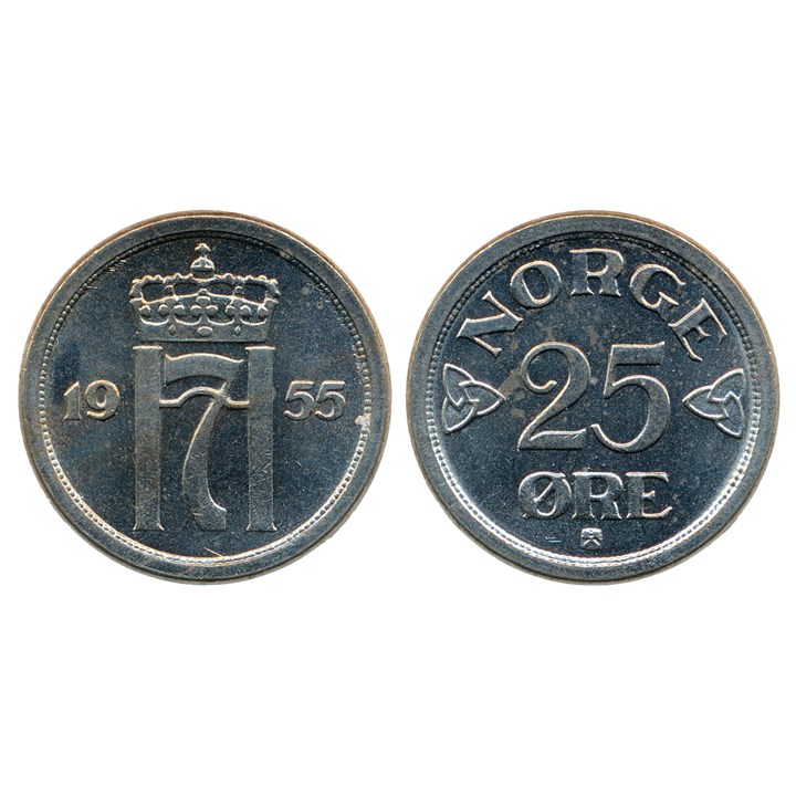 25 Øre 1955 Kv 0