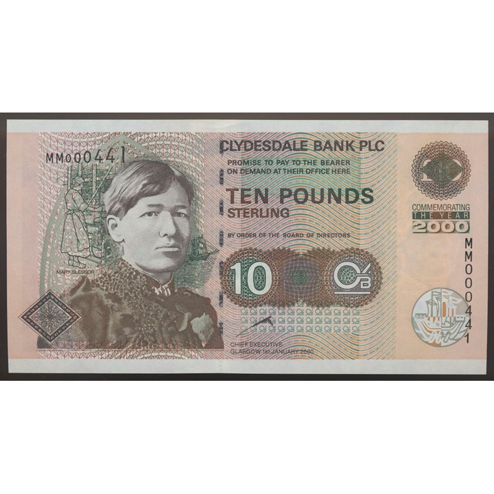 Skottland 10 Pounds 2000 Millennium Kv 0