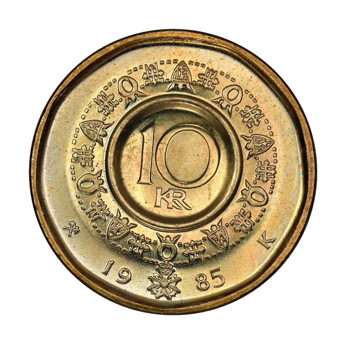 10 Kroner 1985 Kv 0
