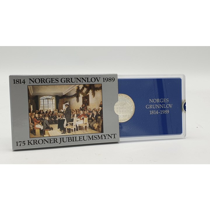 175 Kroner 1989 Speilglans i kassett