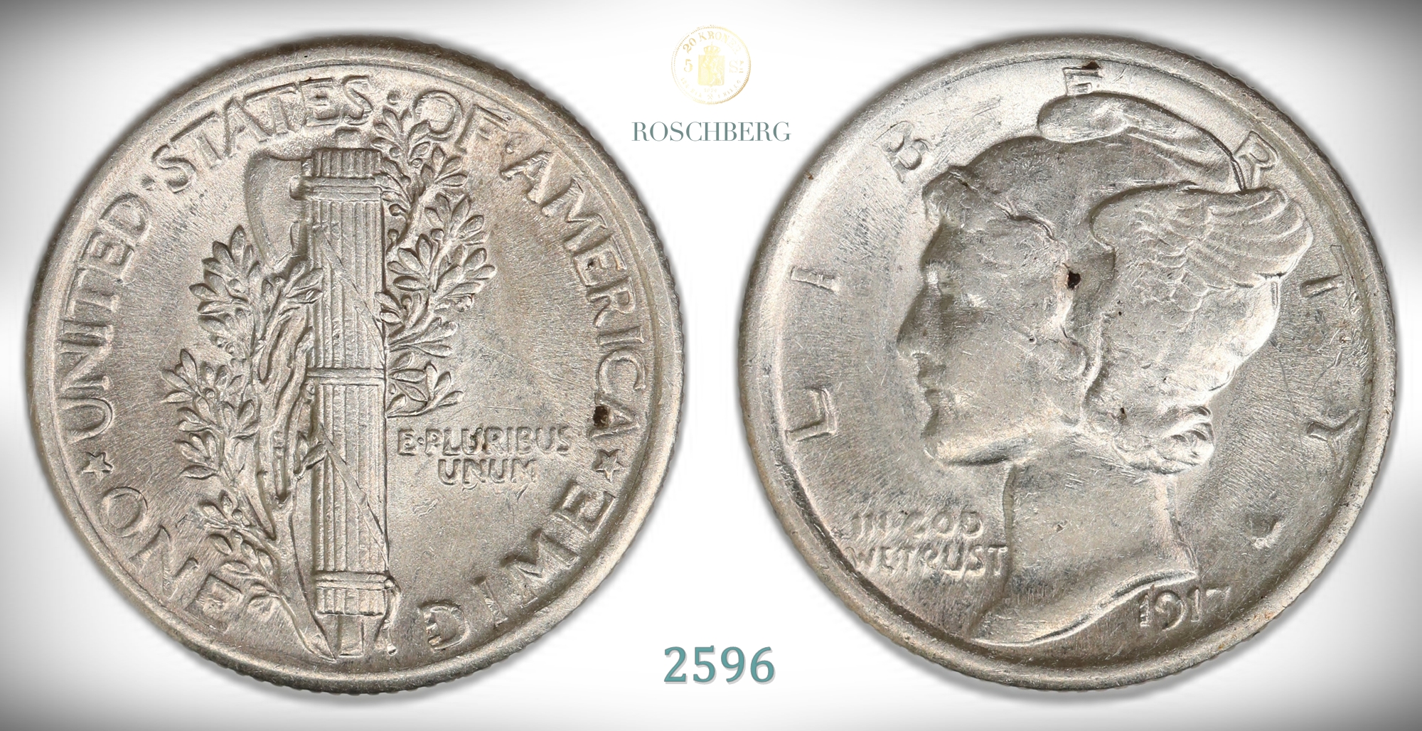 USA 10 Cents 1917  Kv: 01 (AU)