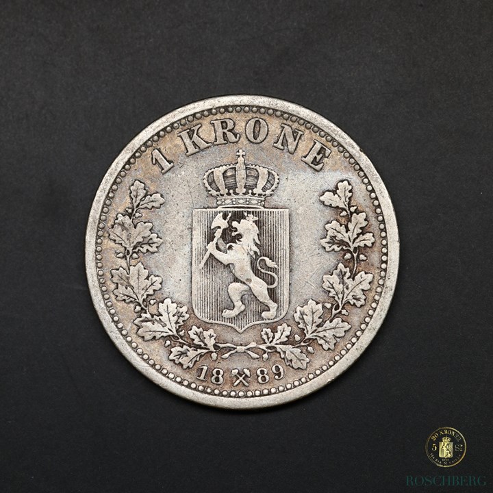 Norge 1 Krone 1889 Kv 1