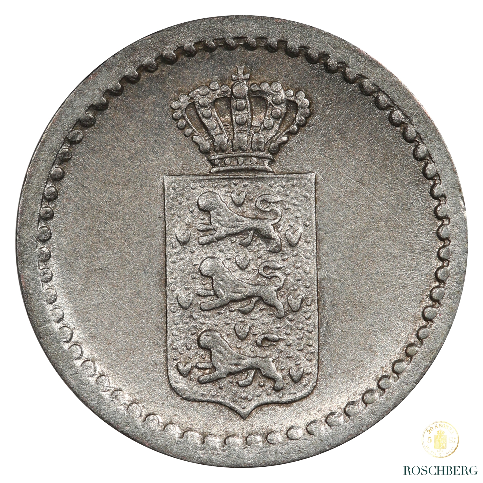 Danish West Indies 2 Skilling 1848 Kv UNC