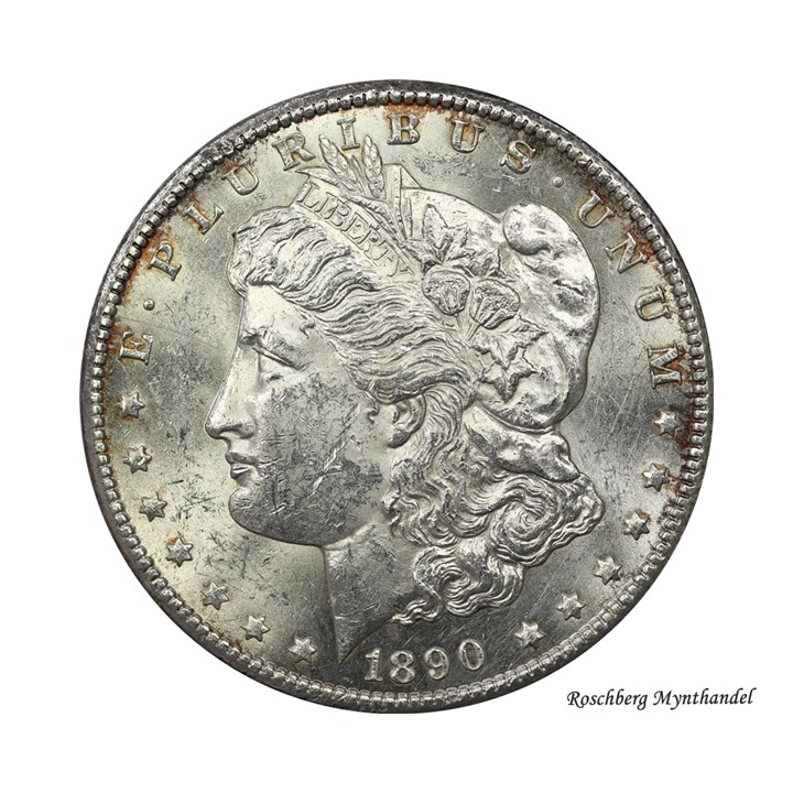 USA Morgan Dollar 1890 CC Kv 0/01