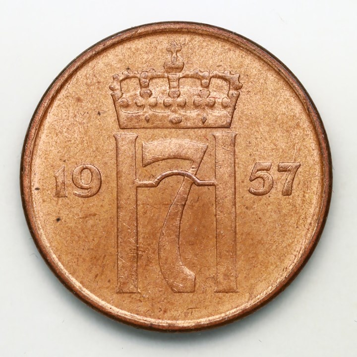 5 Øre 1957 Kv 0