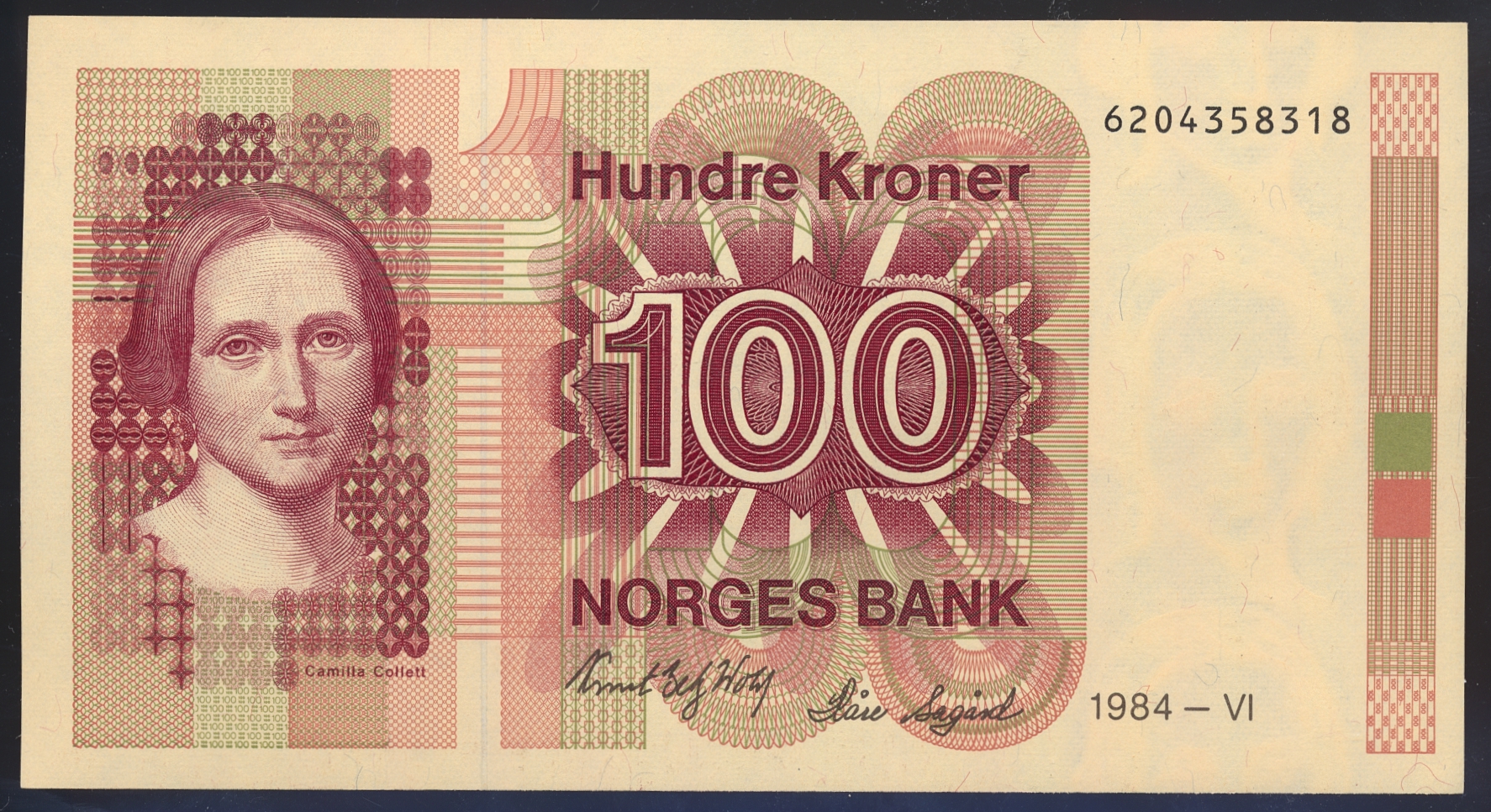 100 Kroner 1984 Kv 0