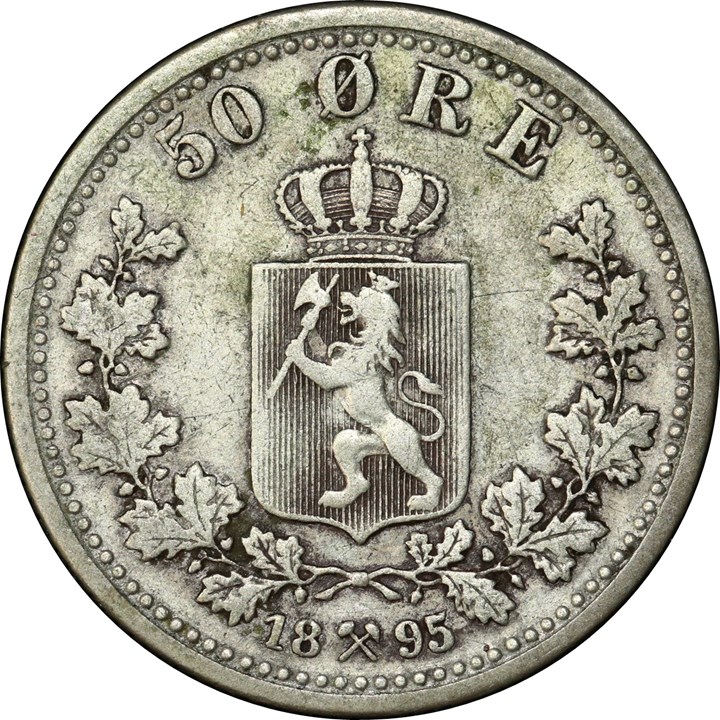 50 Øre 1895 Kv g1