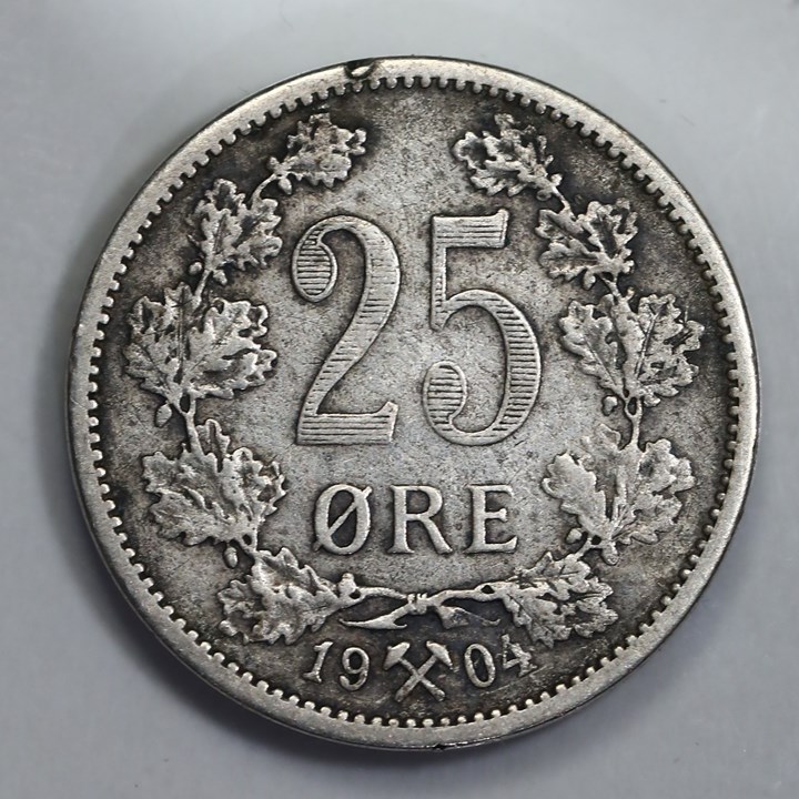 25 Øre 1904 Kv 1/1+ (1)