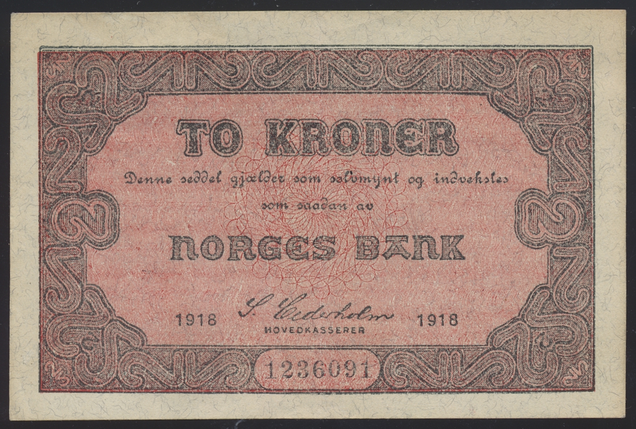  2 Kroner 1918 Kv 1+