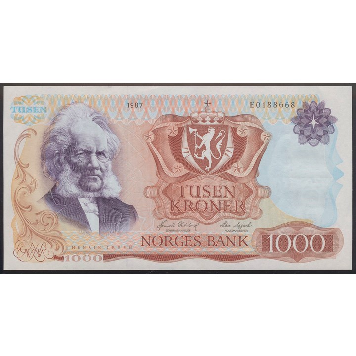 1000 Kroner 1987 E Kv g01