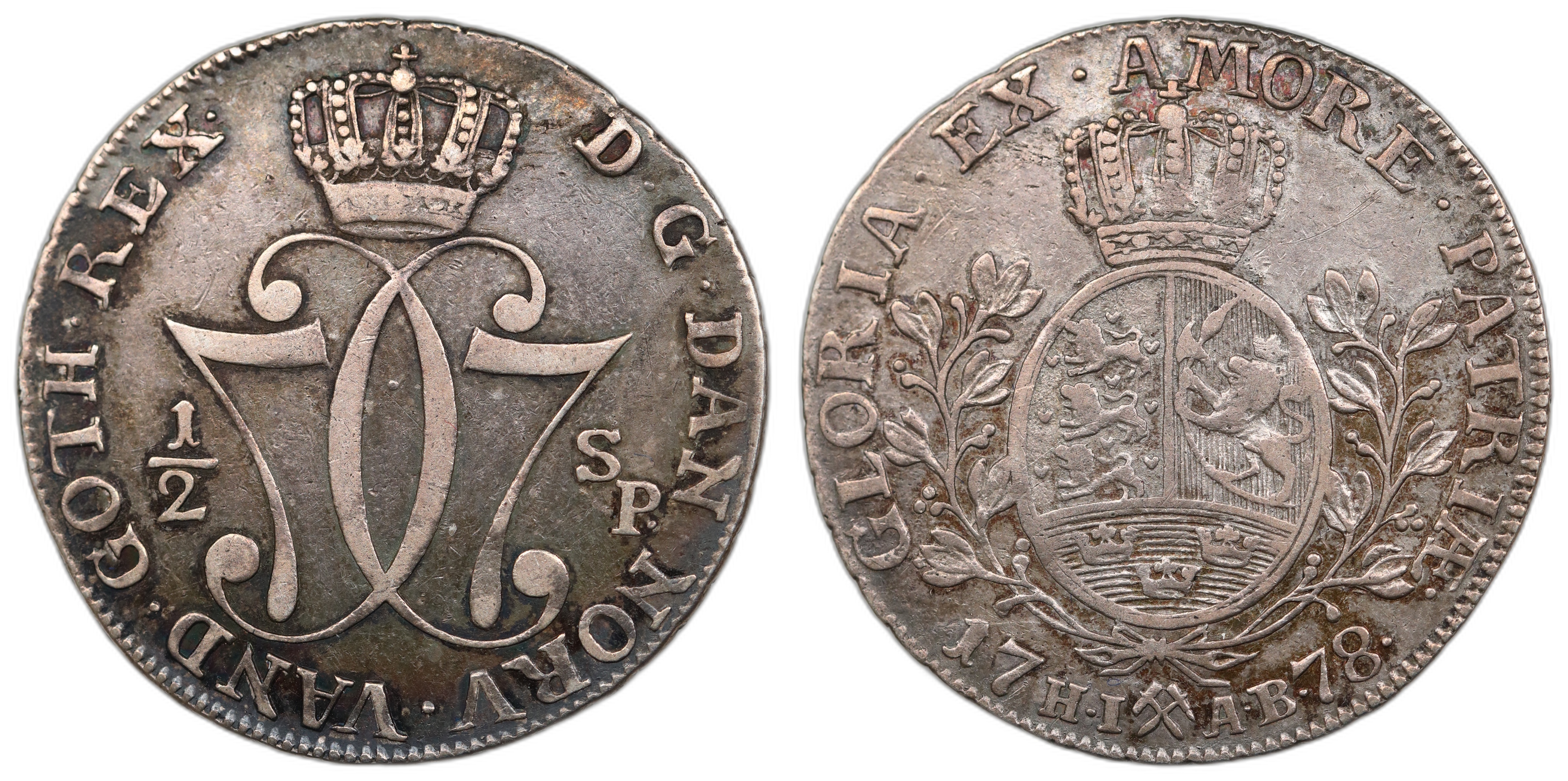 1/2 Speciedaler 1778 Kv 1+