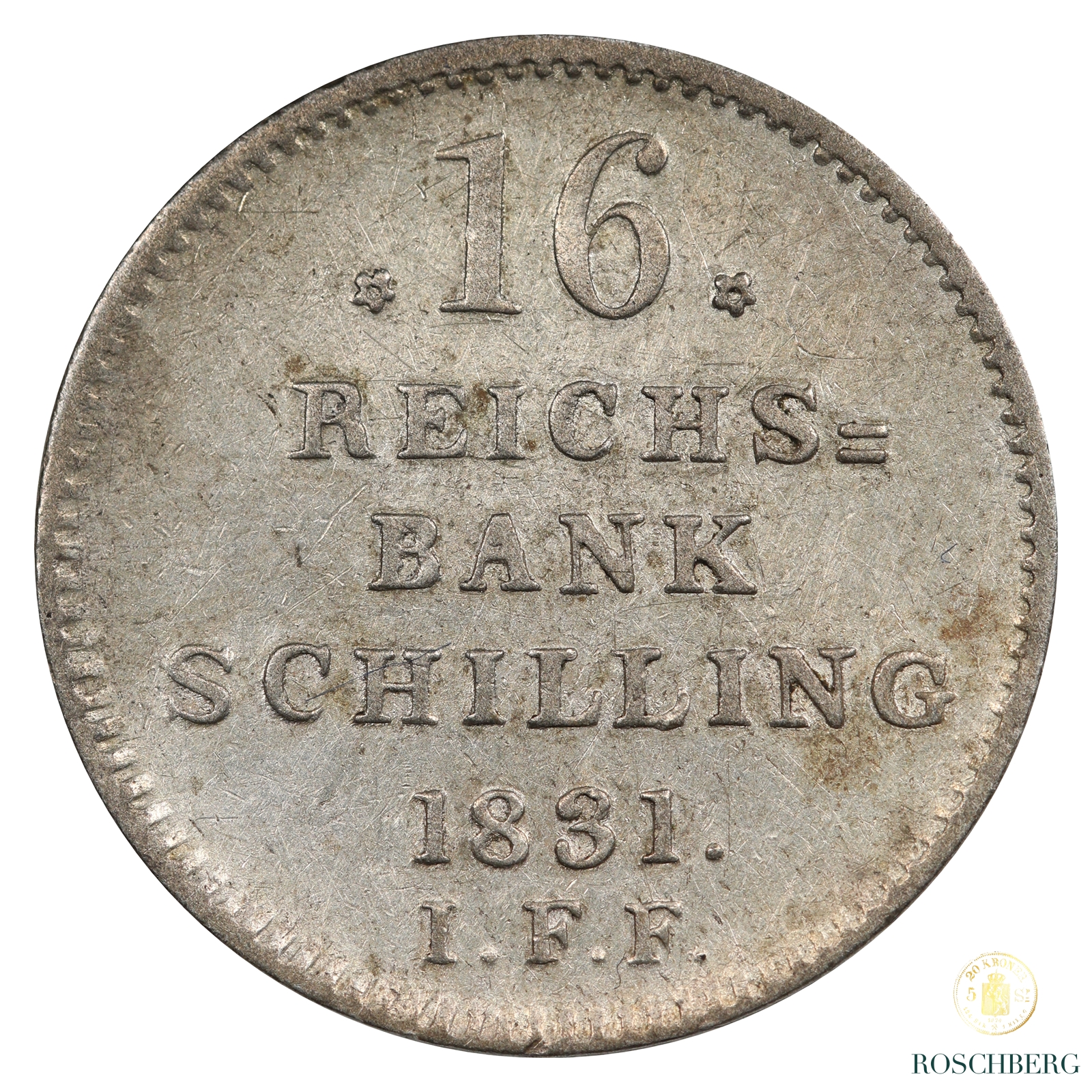 Danmark 16 RBS 1831-FF Kv 1+