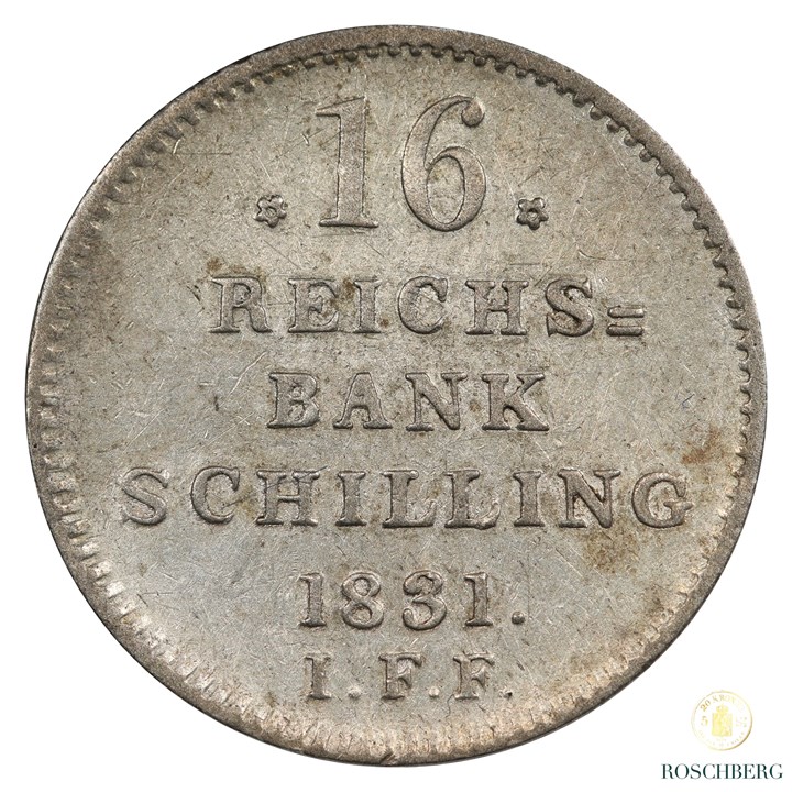 Danmark 16 RBS 1831-FF Kv 1+