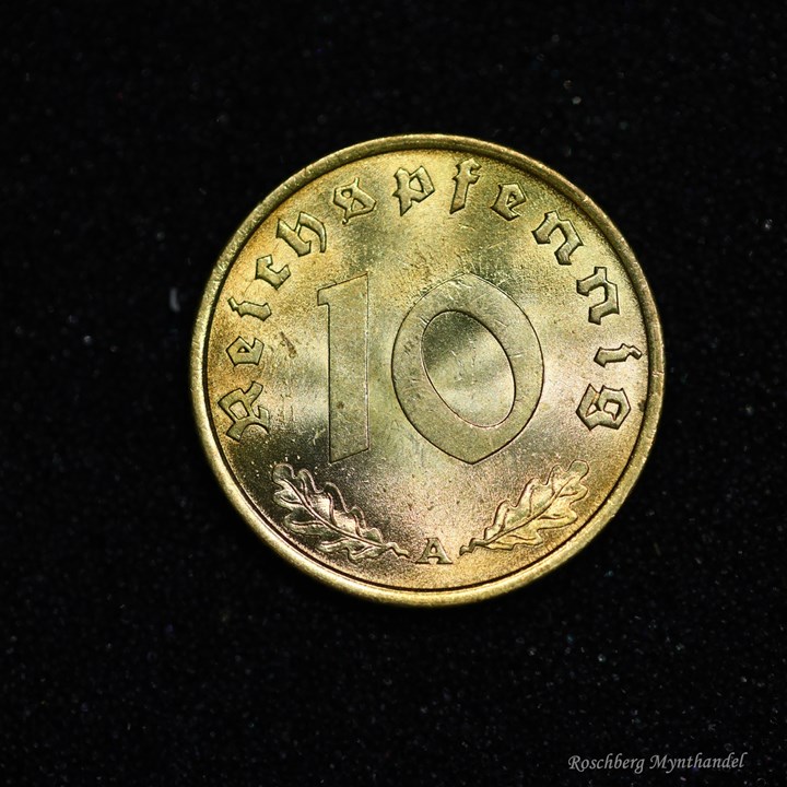 Tyskland 10 Pfennig 1938 A Kv 0