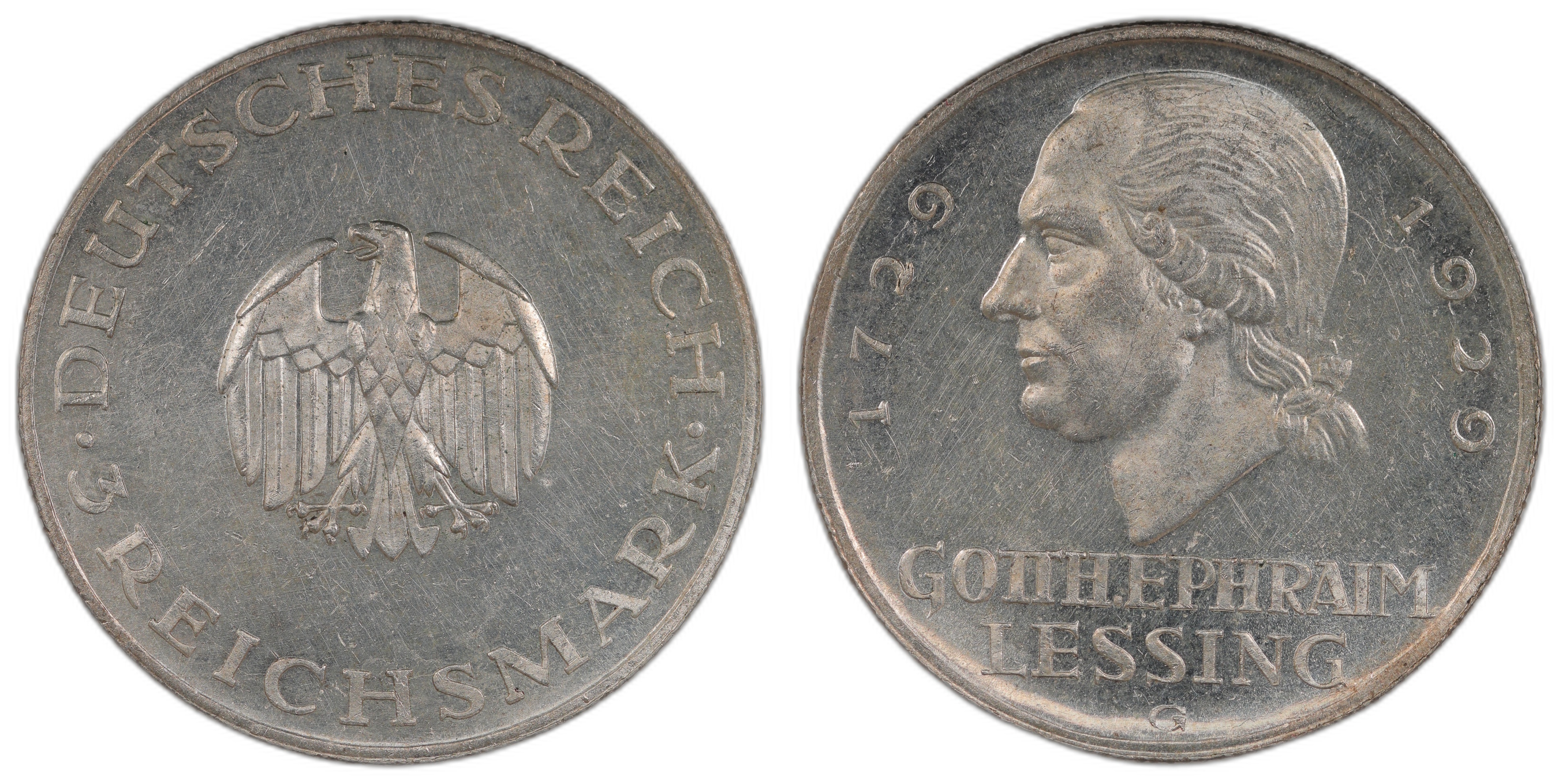 Germany 3 Mark 1929-G Kv UNC