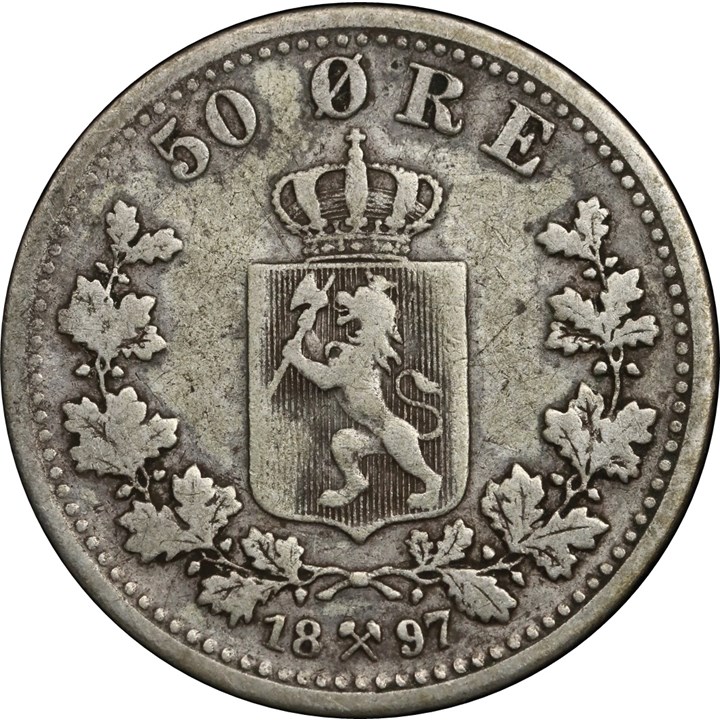 50 Øre 1897 Kv 1 KH